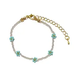 ビーズフラワーブレスレット【 14 】