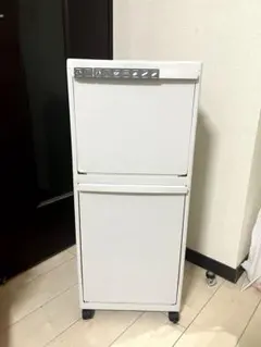 天馬 ダストボックス ゴミ箱 2段 大容量 ホワイト キャスター 分別 40L