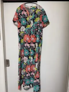 AMARPHIE 多色花柄 半袖 ひざ丈ワンピース M 夏 - メルカリ