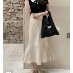 GRL ツイルハイウエストマーメイドスカート［Kz56］
