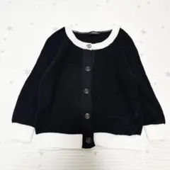 MAX&Co. バイカラー ニットカーディガン S
