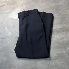 90s TOWNCRAFT タウンクラフト ストライプ ワイド スラックス 紺のサムネイル