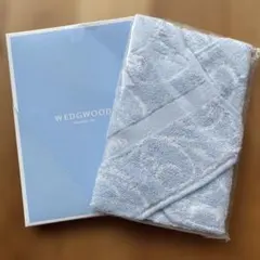 【新品未使用】WEDGWOOD タオルハンカチ ライトブルー②