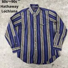 80s 90s Hathaway Lochlana M スイス生地 ウール混