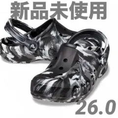 【新品未使用】クロックス バヤ マーブル クロッグ ブラック 26.0cmのサムネイル