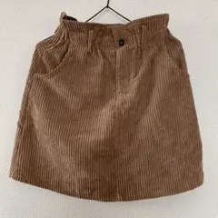 コーデュロイ 台形ミニスカート