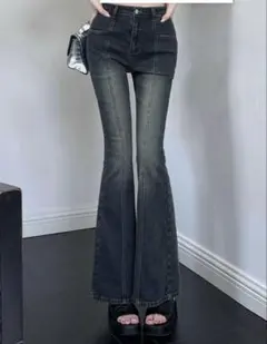 ブーツカットデニム フレアデニム