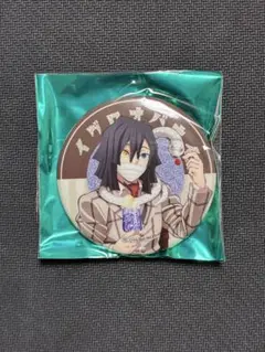 鬼滅の刃　AGF2024 純喫茶　グリッター缶バッジ　伊黒小芭内