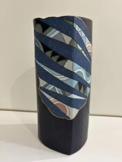 柳橋進　作家　抽象　彫刻　Flower vase オブジェ アールデコ　モダン