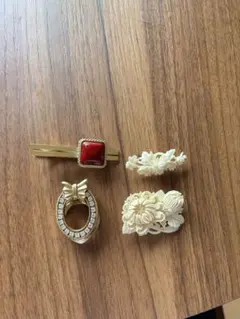 昭和レトロ　ヴィンテージ　ブローチセット