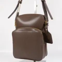 極美品✨Lui's ルイス ダブルポケットショルダーバッグ 縦型 ブラウンのサムネイル