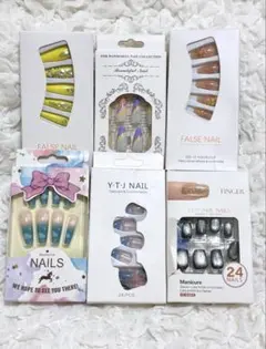 ギャル系ネイルチップ6点まとめ売り