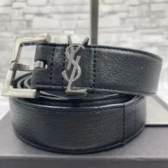 サンローランパリ ベルト カサンドラロゴ シルバー金具