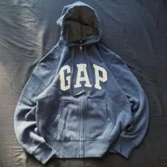 90's ~ OLD GAP ジップパーカー　ネイビー　M y2k 短丈