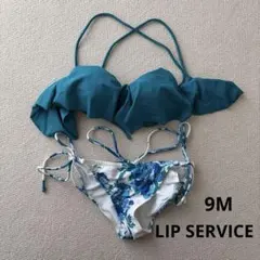 リップサービス レディース セパレート 水着 ビキニ 9M ブルー 花柄のサムネイル