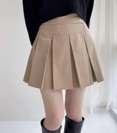 Heather ワイドプリーツミニスカート