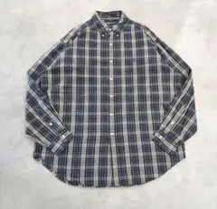 Ralph Lauren ネイビー系チェックシャツ　ブレイク