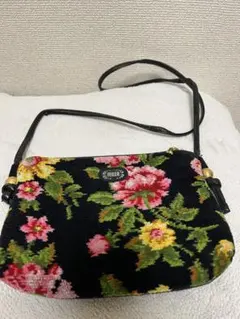 FEILER フラワー柄 ショルダーバッグ