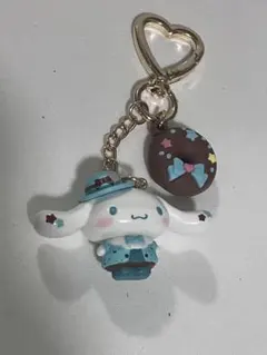 【サンリオ】シナモロール バッグチャーム キーホルダー ドーナツ ハート金具