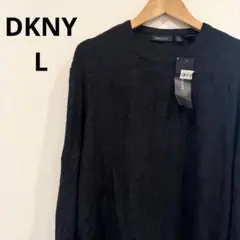 DKNY ブラック 長袖　ニット　タグ付き　薄手　海外古着