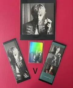 BTS V フルステッカー・ロングステッカー・両面ホログラムフォトカード