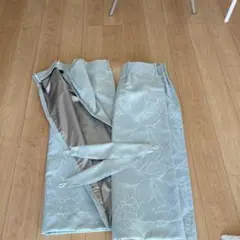 薄緑 遮光カーテン 縦100cm