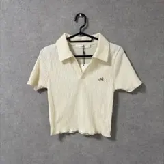 moussy リブニット 半袖