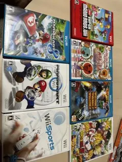 Wii、WiiUゲームソフト まとめ売り Newスーパーマリオブラザーズ他7点