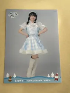 STU48 久留島優果 2024年クリスマス チャンガラステッカー