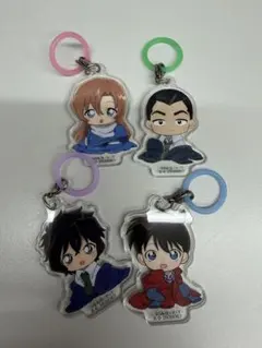 名探偵コナン ふらっとめじるしアクセサリー ちぢませ隊ver 4個セット