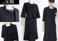 TOKYO SOIR ブラック ワンピーススーツ