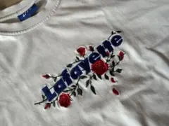 Lafayette ラファイエット ローズ 刺繍 Tシャツ Lのサムネイル