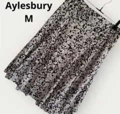 アリスバーリー フレアスカート M 上品 ひざ丈 白 美シルエット 美品 通勤