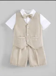 子供用ベスト付きショートパンツセット　90〜100