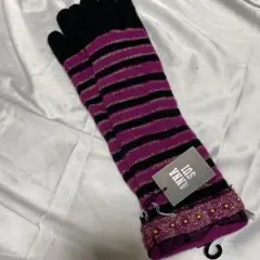 アナスイ　ロング手袋　ボーダー柄　毛　アンゴラ