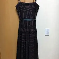 美品 BCBG フォーマルドレス 黒レース 結婚式 謝恩会