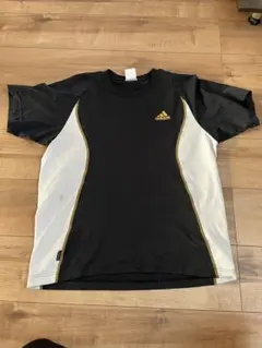 adidas スポーツTシャツ黒/白　アンダーウェアグレーセット