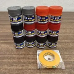 まとめ売り★ Mr.COLOR 模型用塗料セット 5色 12個 マスキングテープのサムネイル