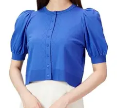 CELFORD ブルーパフスリーブ カーディガン