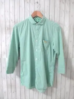 ☆バーバリーブラックレーベル チェック柄 7分袖シャツ/メンズ/2