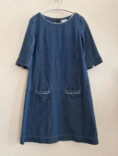 アンレクレen recre ★ソフトデニムワンピース★Mのサムネイル