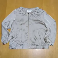 SOUP　やわらかな薄手ノーカラー　ジャケット　ブルゾンのサムネイル