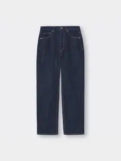 GU ハイウエストストレートジーンズ