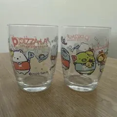 PIZZA-LAすみっコぐらしグラス　2個セット（シール付）のサムネイル