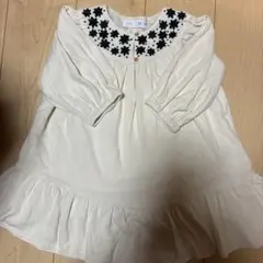 キッズ女の子ZARA アイボリー ワンピース 3-4歳