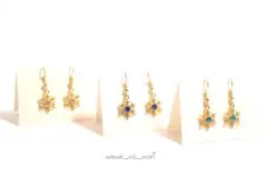 【新作】雪の結晶ピアス