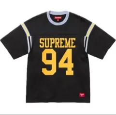Supreme Football シュプリーム フットボール シャツ 黒 M Supreme シュプリーム 20SS Glitter Football Top グリッター