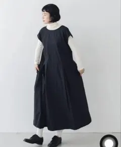rosymonster トリプルフリルワンピース rosy monster トリプルフリル ワンピース ネイビー - メルカリ
