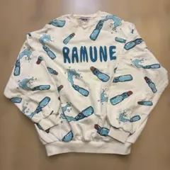 PUNYUS プニュズ　フード総柄スウェットRAMUNE 大きめサイズ　ゆったりのサムネイル