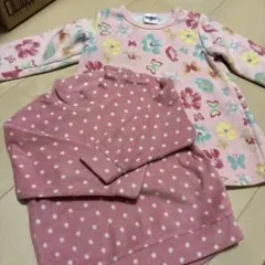 裏起毛トレーナー、フリース セット 90センチ